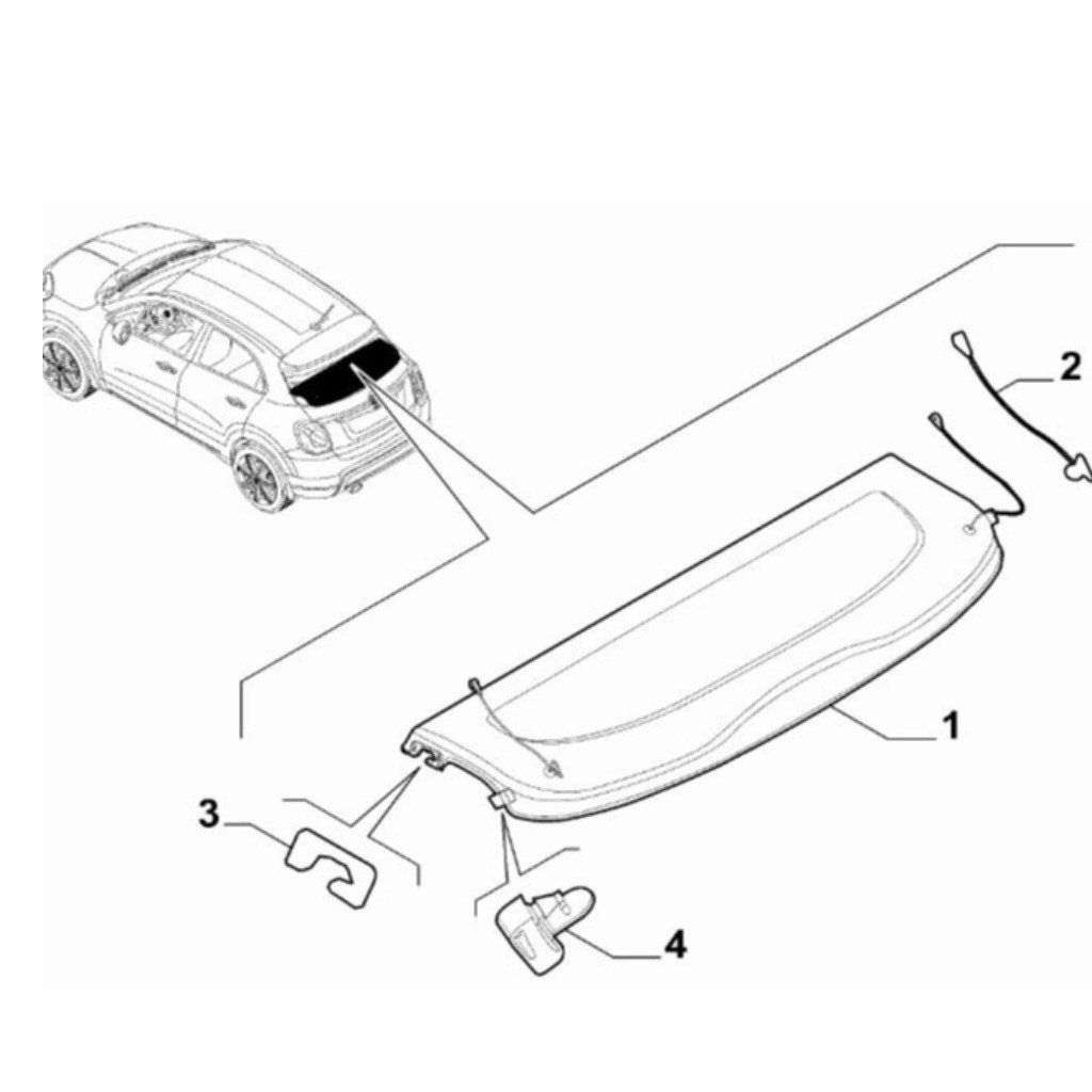 Fiat qubo on sale parcel shelf