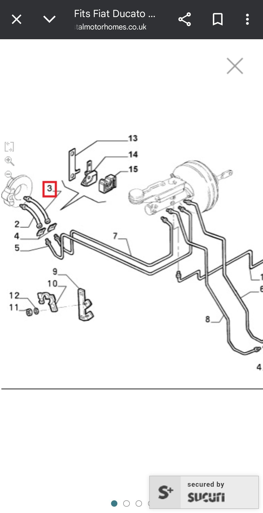 Van Parts: PEUGEOT Boxer brake hose bracket